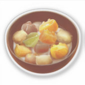 Taro Bal Dessert Illustratie Sticker (Voorkant)