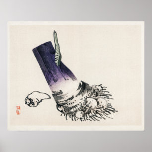 Taro door Kono Bairei (1844-1895) Poster