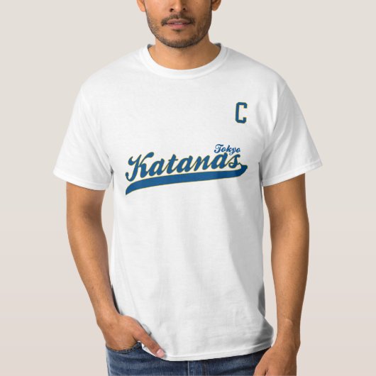 Taro Tsujimoto Player Name and Number Design T-shirt (Voorkant)