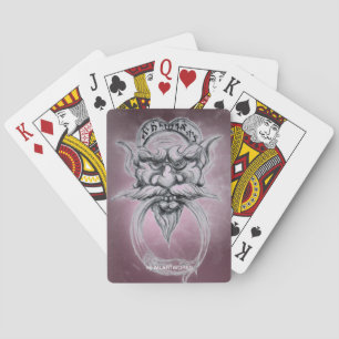 TAROT/ANTIEK FANTASY GROTESQUE MASK Black Paars Pokerkaarten