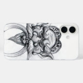 TAROT/ANTIEK FANTASY GROTESQUE MASK Black White Case-Mate iPhone Case (Achterkant (horizontaal))