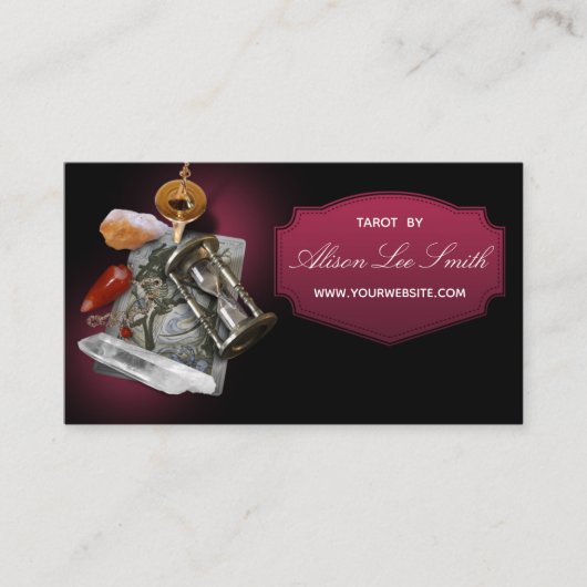 Tarot, astrologie, astroloog visitekaartje (Voorkant)