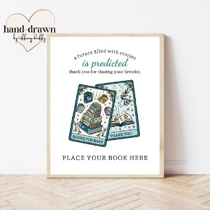 Tarot Baby shower Boeken voor Baby Tafel Teken Poster