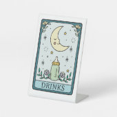 Tarot Baby Shower Drinks Table Reclamebord Met Voetstuk (Voorkant)