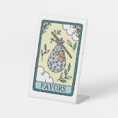 Tarot Baby Shower Favors Table Reclamebord Met Voetstuk (Voorkant)