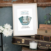 Tarot Baby shower Frameable Guest Book Sign Poster