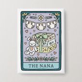 Tarot Baby shower Nana Grootmoeder Button (Voorkant)