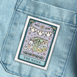 Tarot Baby shower Nana Grootmoeder Button