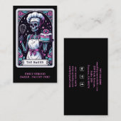 Tarot Baker Black Visitekaartje (Voorkant / Achterkant)