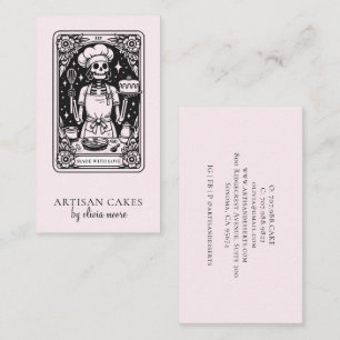 Tarot Baker Blush Roze Gebak Chef Visitekaartje