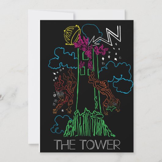Tarot Blank Kaart - De toren (Voorkant)