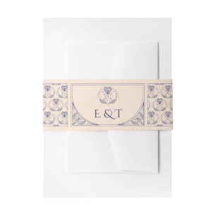 Tarot bruiloft Mystic Hart Bestek Band Bloem Uitnodigingen Wikkel