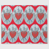 Tarot Card 3 Swords Thunder_Cove Cadeaupapier (Vlak)