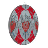 Tarot Card 3 Swords Thunder_Cove Dartbord (Voorkant Links)