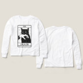 Tarot Card Black Cat Shirt – Tarot Death Tee, Witc (Motif Recto et Verso)