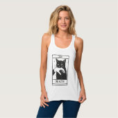Tarot Card Black Cat Shirt – Tarot Death Tee, Witc (Volledige Voorkant)