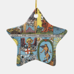 Tarot Card Collage Keramisch Ornament