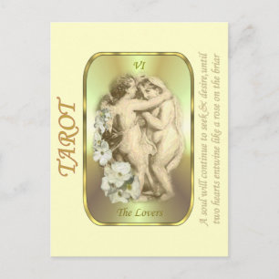 Tarot Card - De Lovers Briefkaart