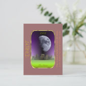 Tarot Card - De maan Briefkaart (Staand voorkant)