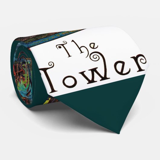 TAROT CARD DE TOWER STROPDAS (Opgerold)