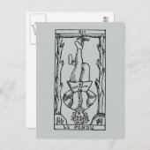 Tarot Card: Hanged Man Briefkaart (Voorkant / Achterkant)