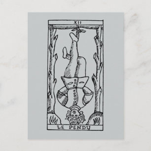 Tarot Card: Hanged Man Briefkaart