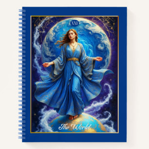 Tarot Card, le Monde, dans Deep Blue Journal