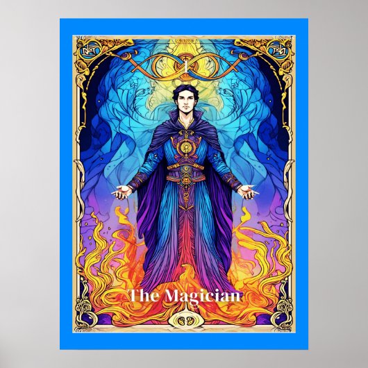 Tarot Card The Magician Poster (Voorkant)