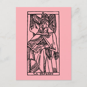 Tarot Card The Popess Briefkaart
