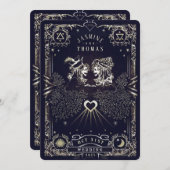 Tarot Card Wedding Uitnodiging (Voorkant / Achterkant)