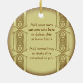 Tarot Cards Personalized Round Ornament (Achterkant)