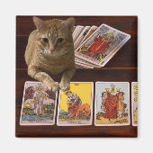 Tarot Cat Magneet (Voorkant)