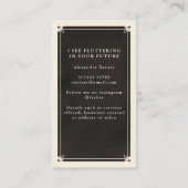 Tarot céleste éclate Carte de visite noir (Dos)