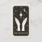 Tarot céleste Gratitude merci Carte de visite (Devant)