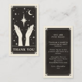 Tarot céleste merci petit Carte de visite (Devant / Derrière)