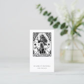 Tarot Chien Walker Animaux Carte de visite (Debout devant)