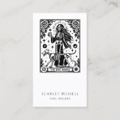 Tarot Chien Walker Animaux Carte de visite (Devant)