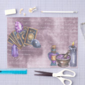 Tarot Crystals Paarse ontkoppeling Tissuepapier (Craft)