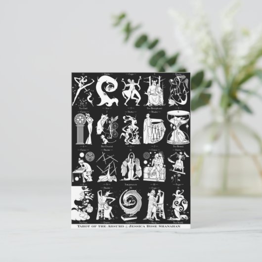 Tarot de l'Absurde — Carte postale (Debout devant)