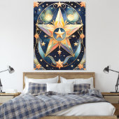 Tarot - de ster canvas afdruk (Insitu (Slaapkamer))