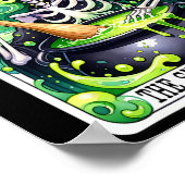 Tarot De Stirrer Grappige Halloween Heks Tarot Kaa Poster (Hoek)