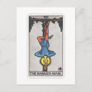 Tarot Der Gehängte The hanged Man Briefkaart