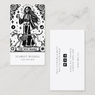 Tarot Dog Walker Pet Sitter Visitekaartje
