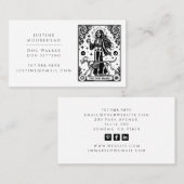 Tarot Dog Walker Pet Sitter Visitekaartje (Voorkant / Achterkant)