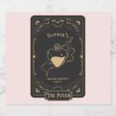 Tarot Esoteric Fortune Pink Sparkling Wijnetiket (Enkel label)
