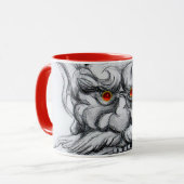 TAROT, FANTASY GROTESQUE MASK Black White Red Mok (Voorkant links)