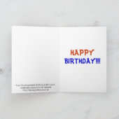 Tarot Foot Carte Anniversaire Jaune (Intérieur)