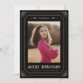 Tarot geïnspireerd Afstuderen foto bekendmaking Aankondiging (Voorkant)