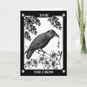 Tarot Geïnspireerd Halloween Crow Kaart