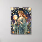 Tarot geïnspireerd schilderen - temperance canvas afdruk (Voorkant)